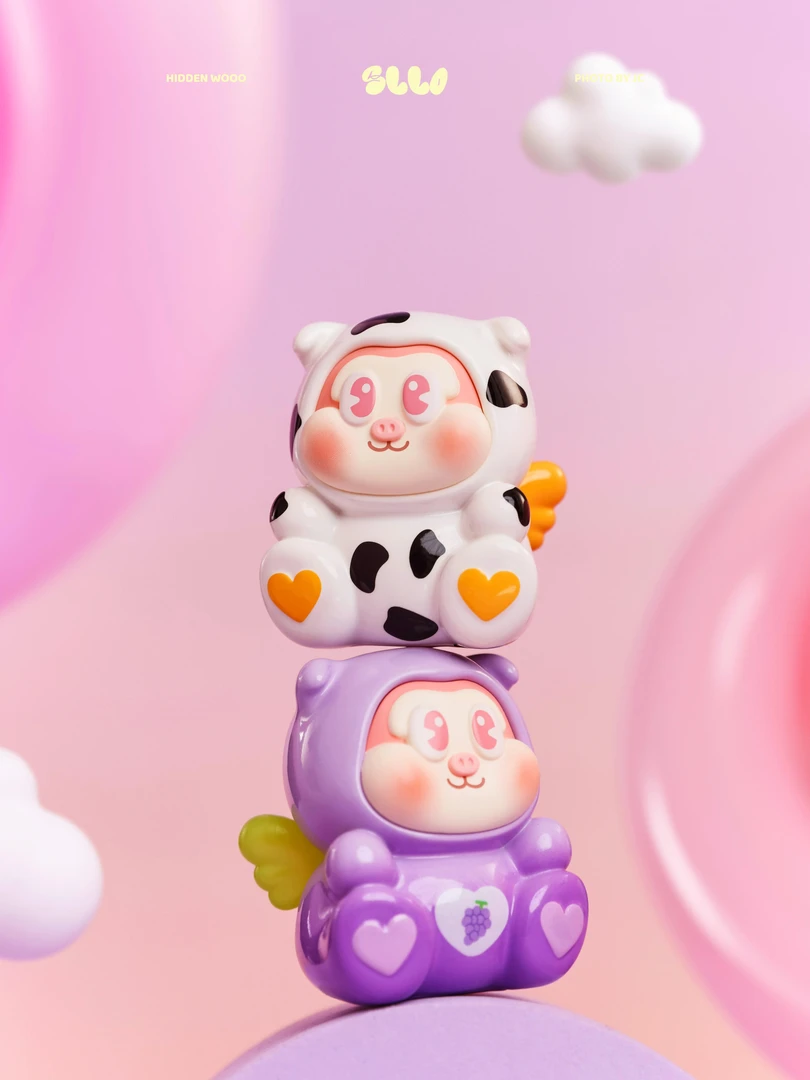 【代拆】SLLO飞天小猪mini萌粒潮玩盲盒