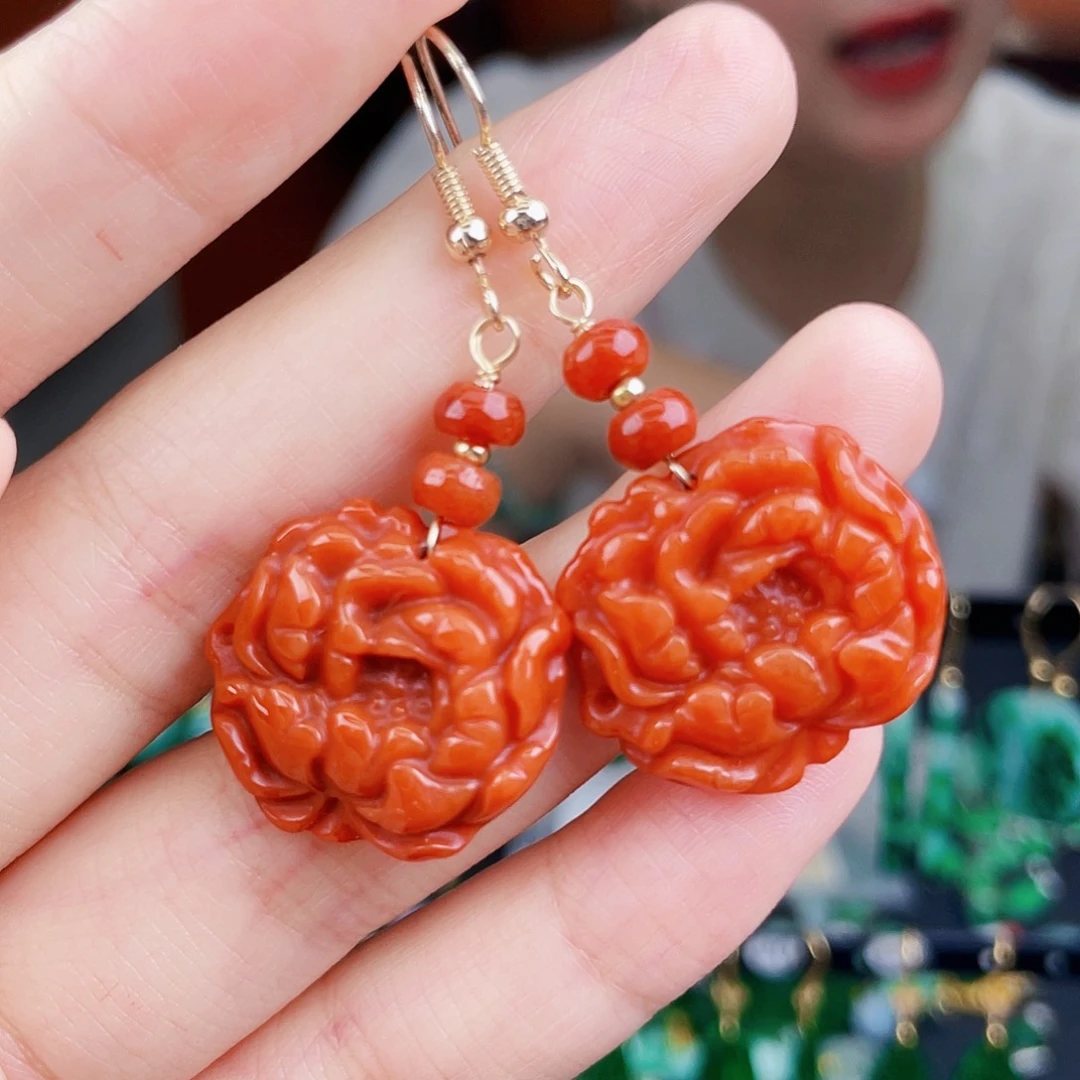 翡翠未镶嵌耳饰饰品