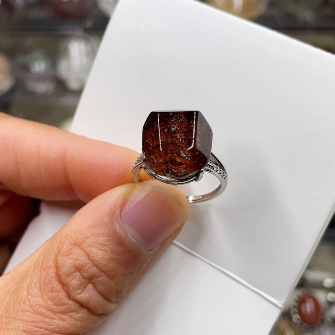 【闪购商品】水晶珠宝半成品银S925镶嵌戒指