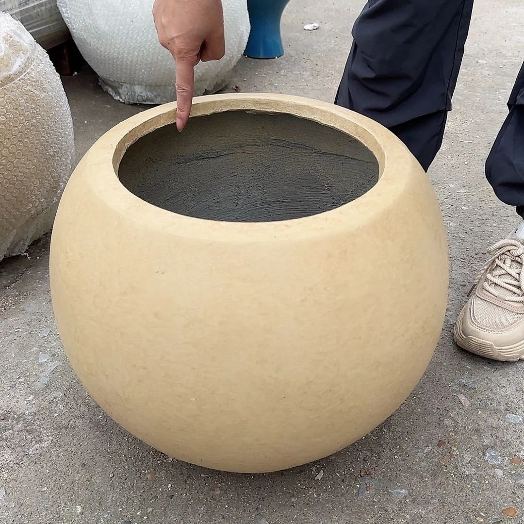 紫砂花盆王嫂花盆0911-123高35口26
