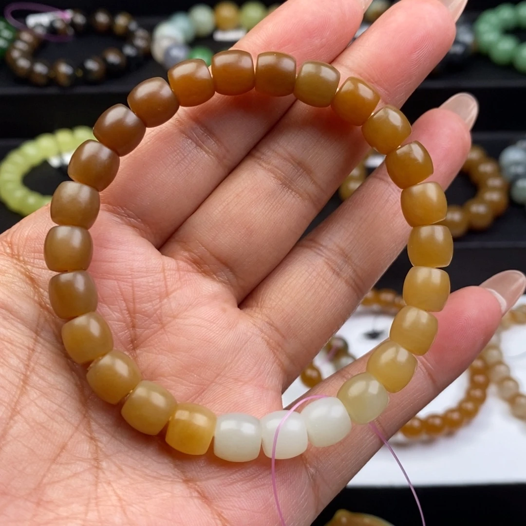 和田玉未镶嵌手链