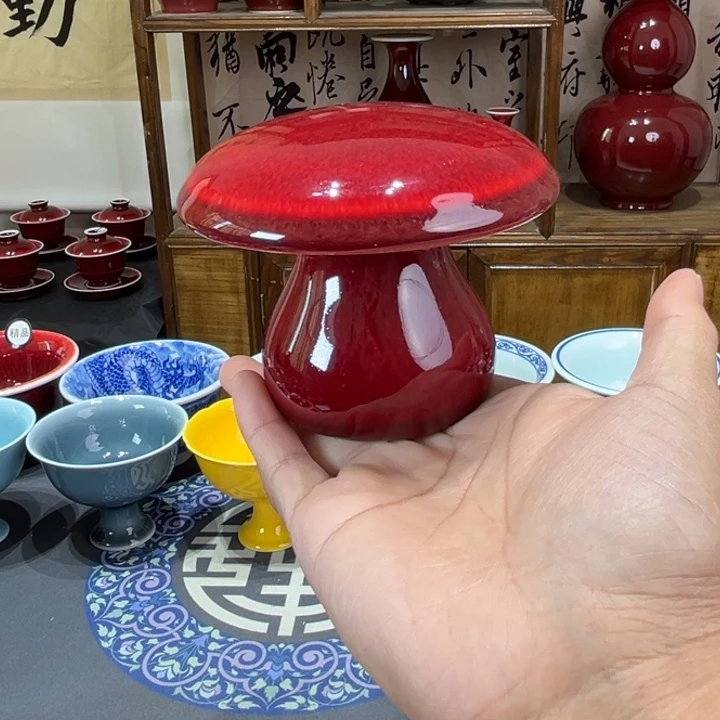 景德镇陶瓷浅行窑蘑菇盖置