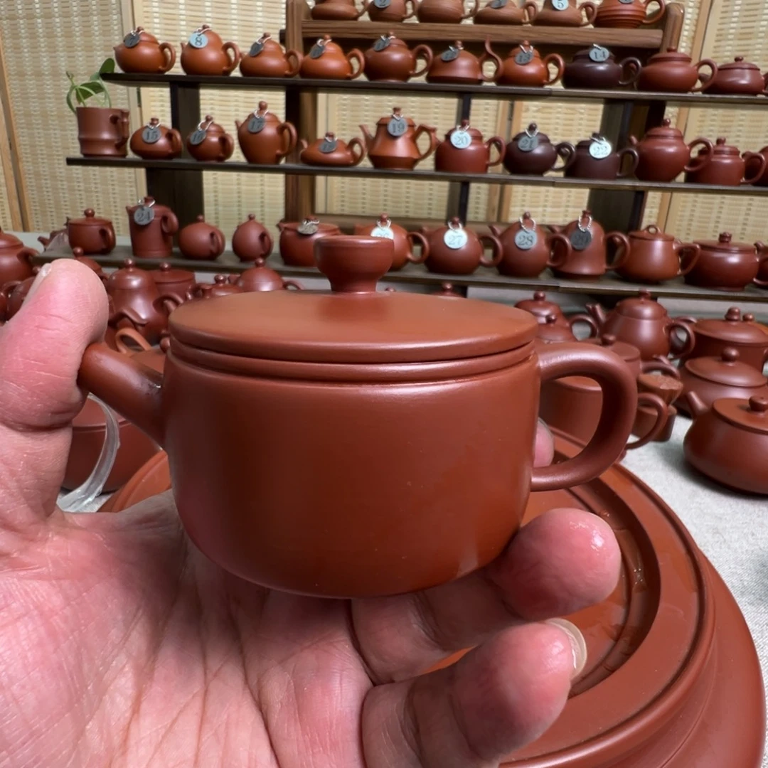 风***铃茶壶紫砂潮州手拉朱泥壶，微瑕不退换