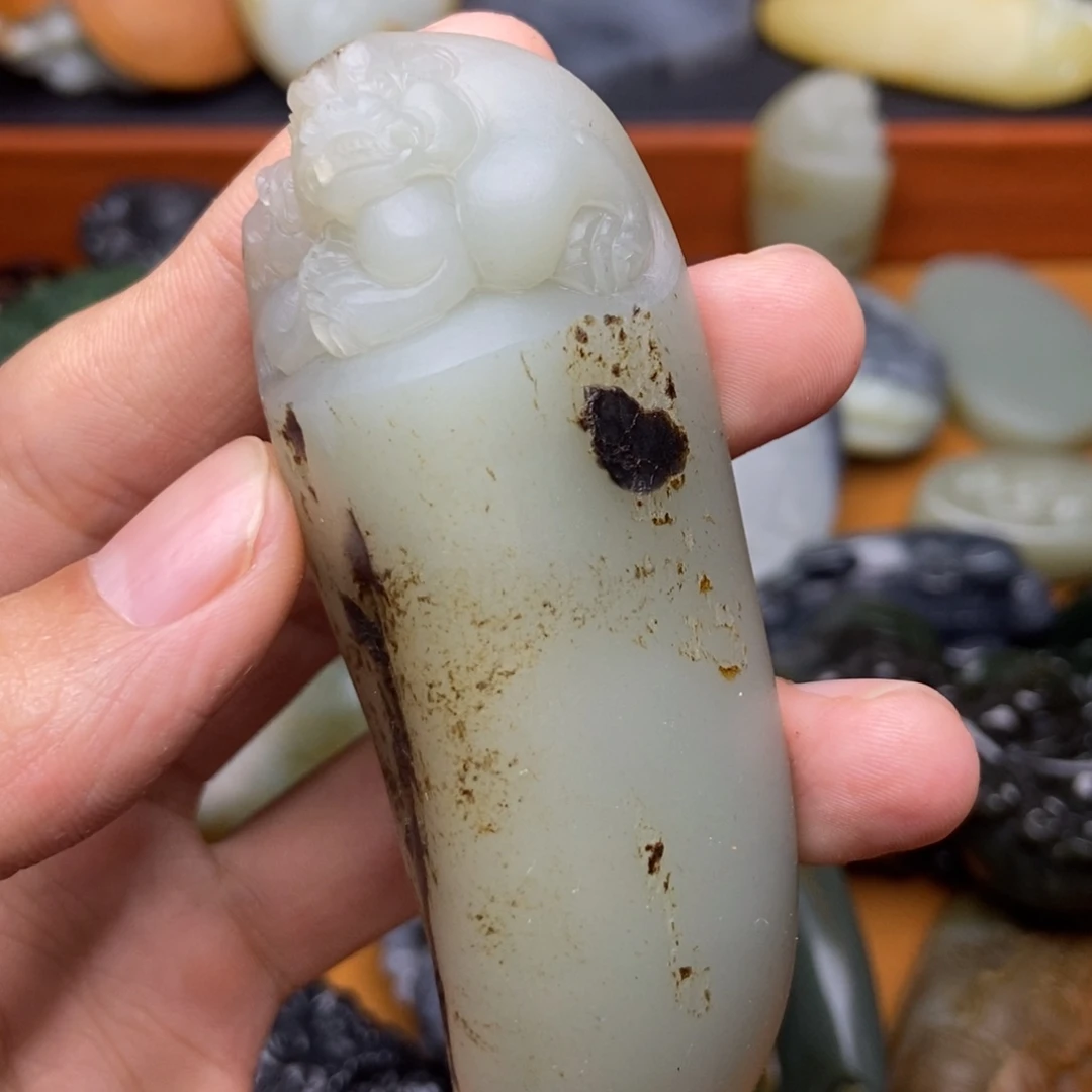 和田玉未镶嵌颈饰映*