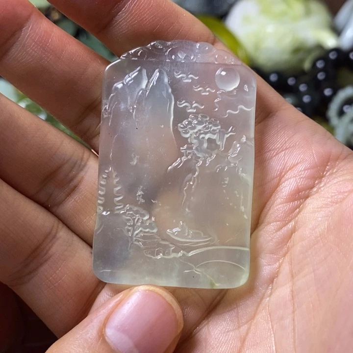 岫玉岫玉颈饰未镶嵌众**林