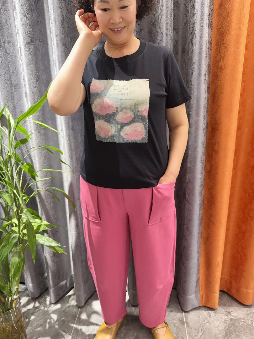 简单印花时尚休闲短袖百搭夏季