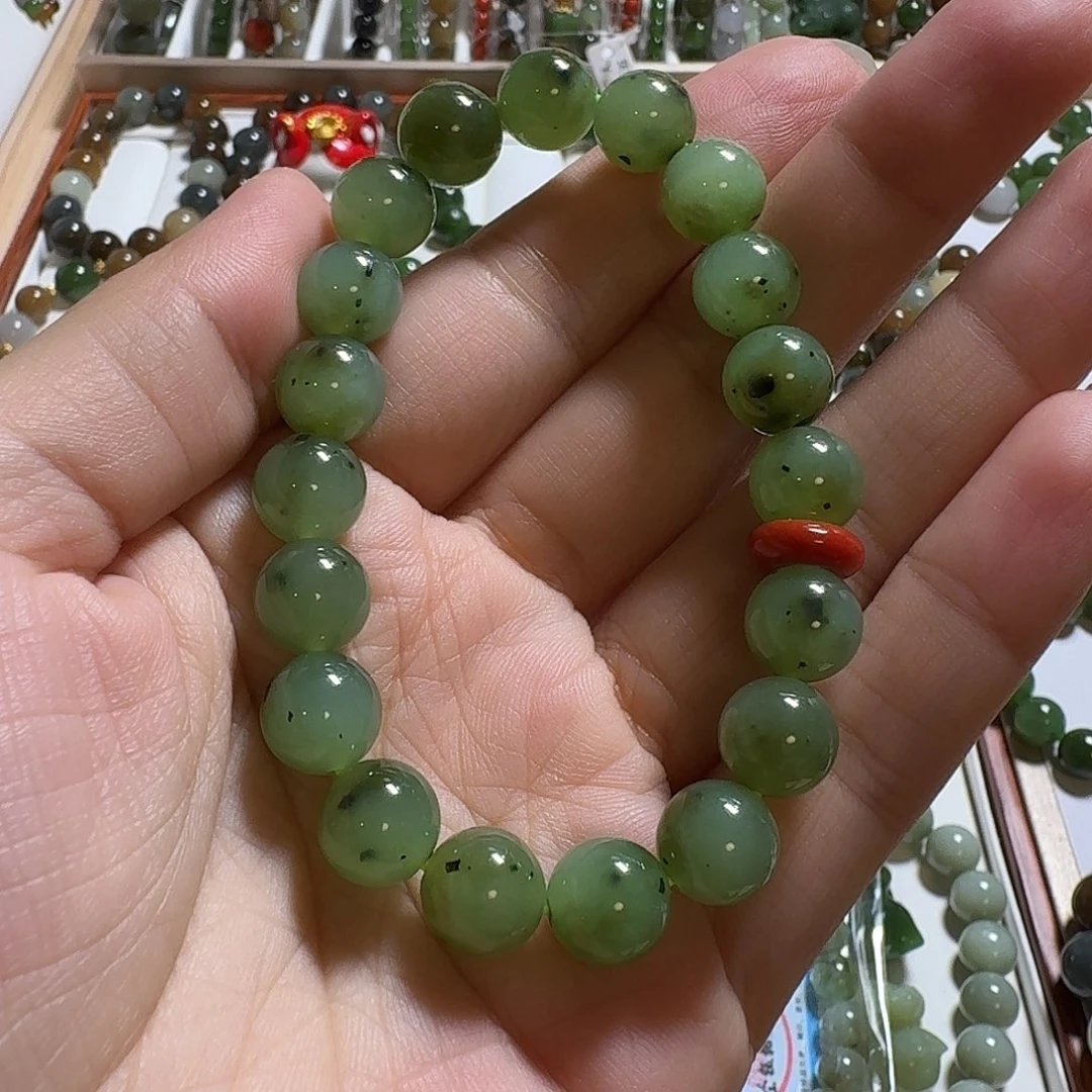 和田玉（碧玉）未镶嵌手链