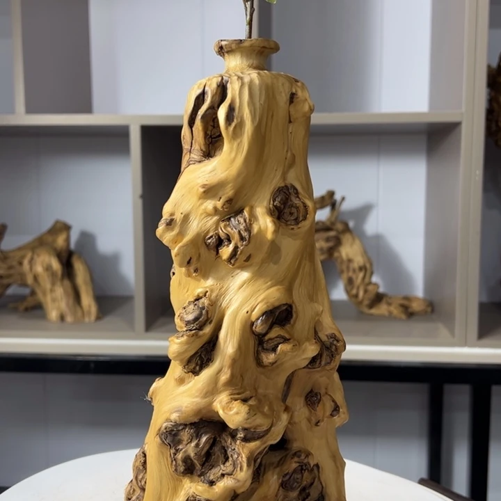 木石榴木榴疤花瓶摆件