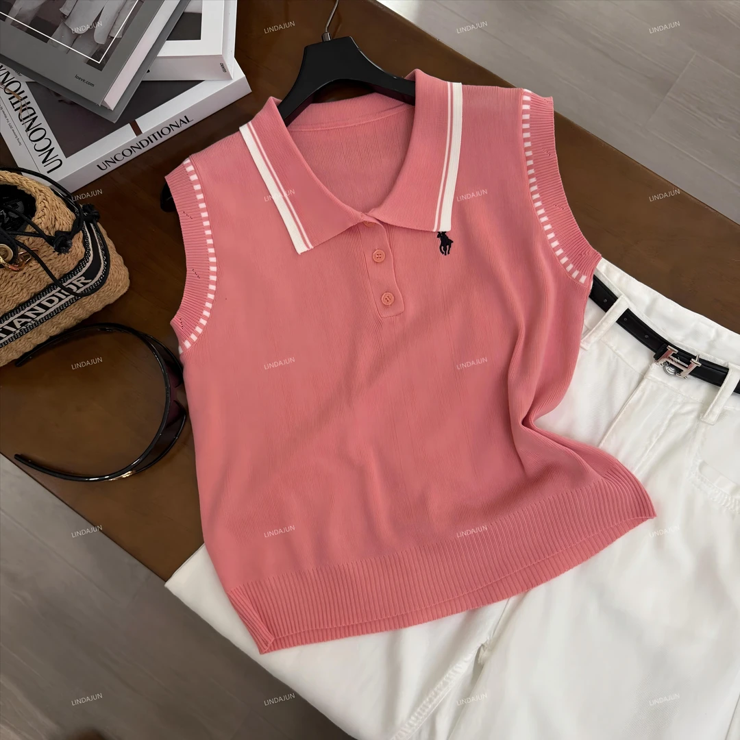 大君君 新款夏季潮流时尚休闲百搭宽松显瘦polo领针织衫 SY0115