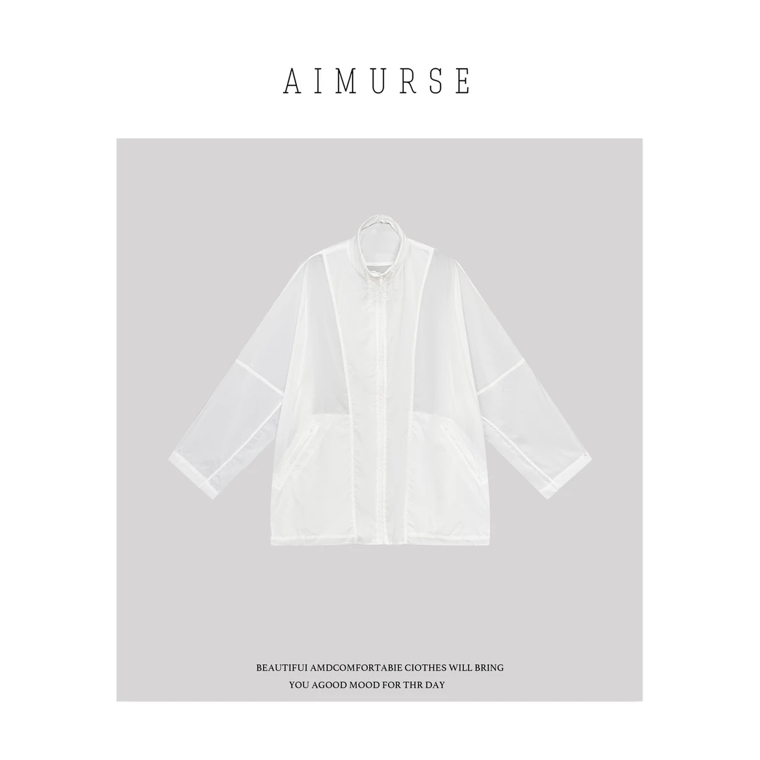 AIMURSE【皮肤衣】小众设计师 夏季宽松百搭休闲防晒外套 AM6933