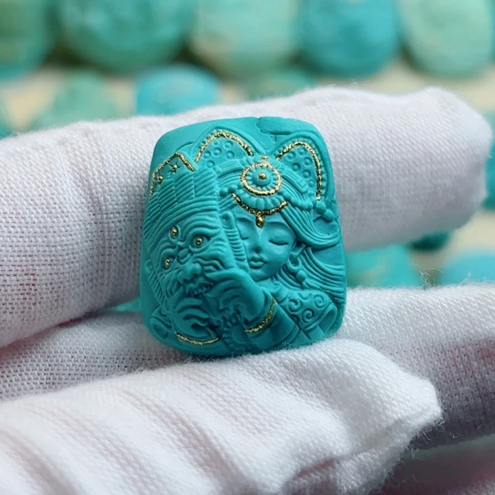 未镶嵌绿松石珠宝奇石