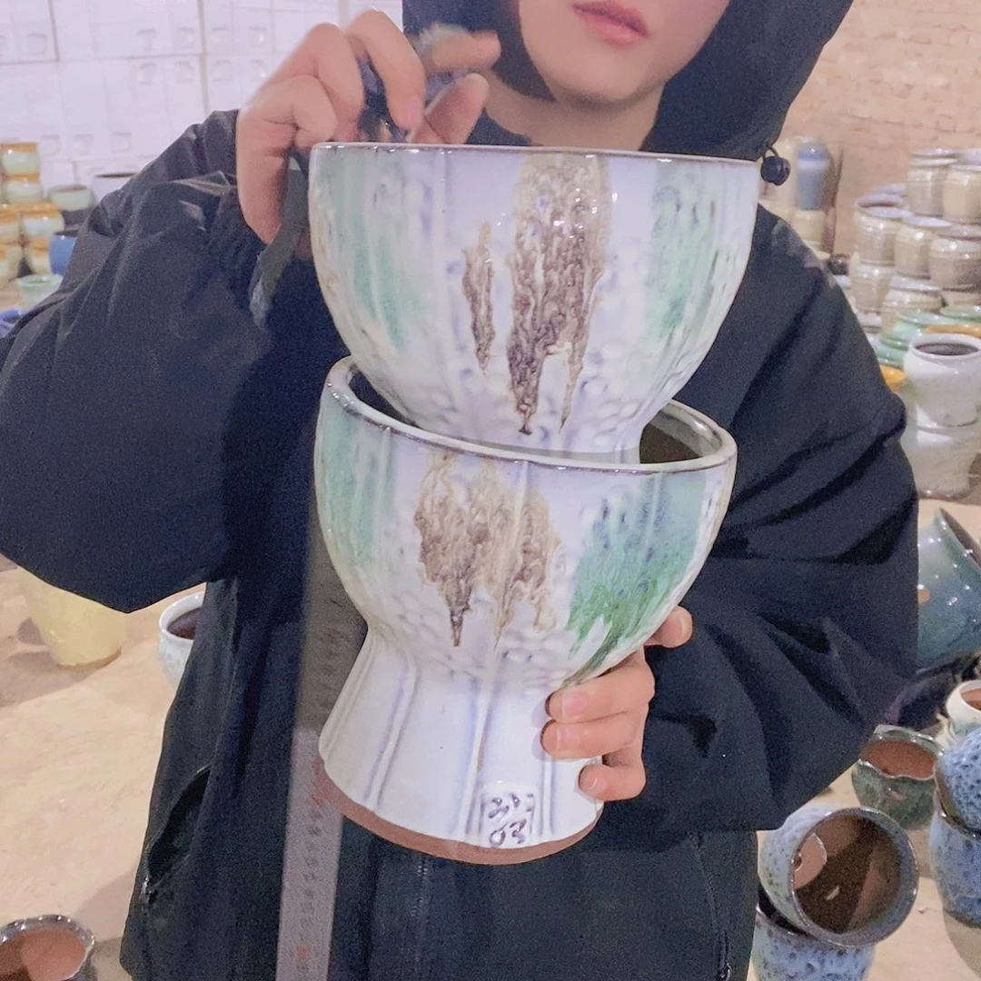 紫砂花盆瑕疵18/19x b j h g h