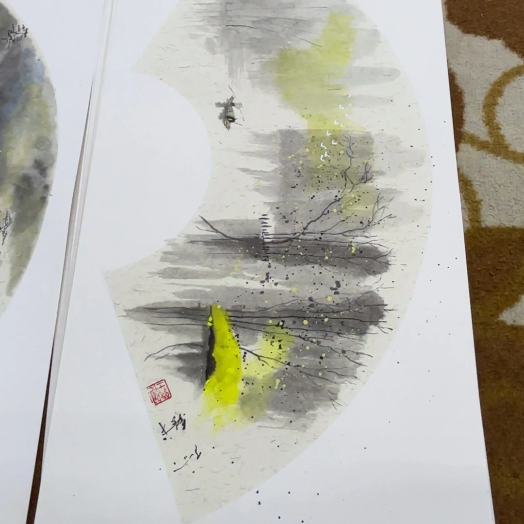 国画赵铁老师卡纸刘