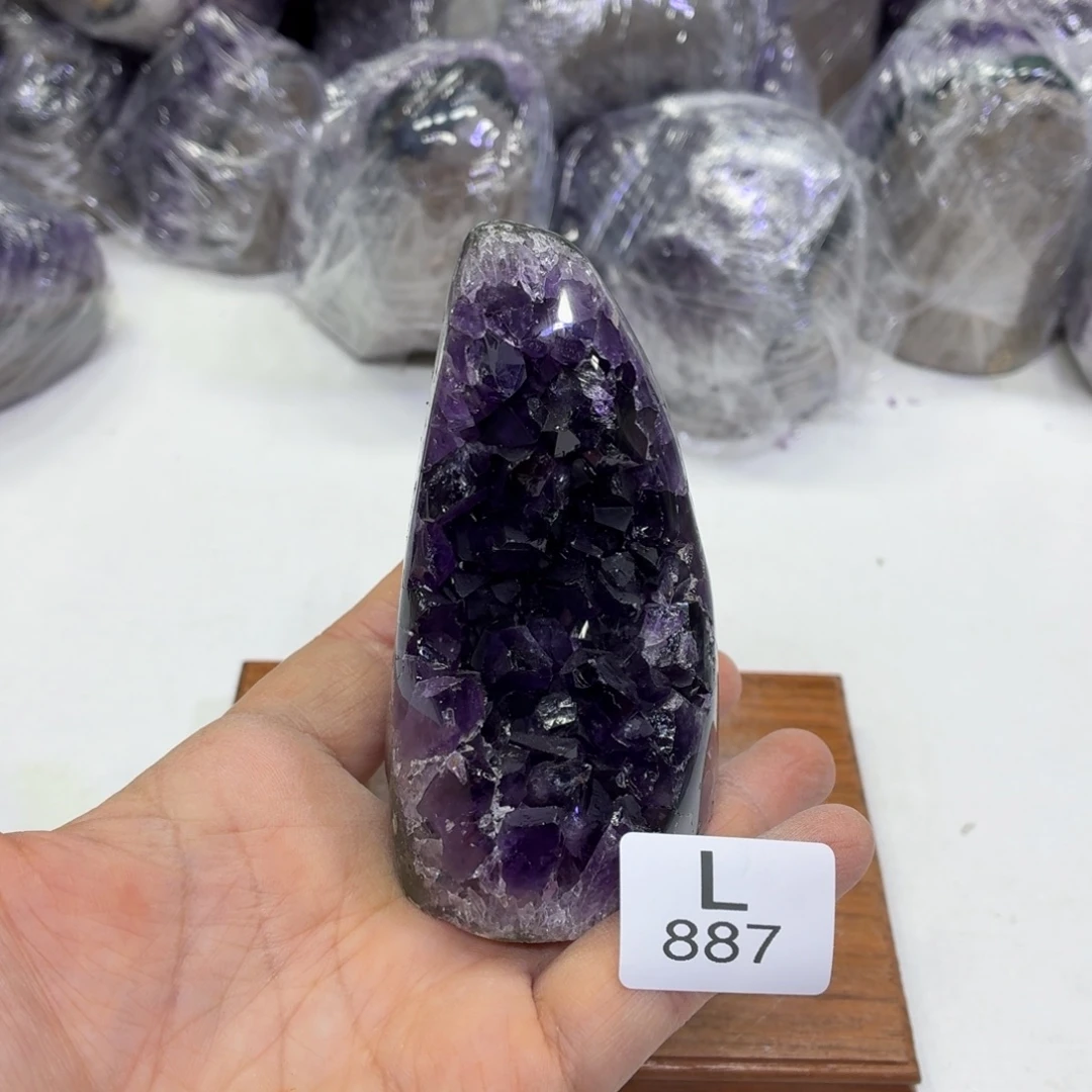 未镶嵌摆件水晶天然紫水晶