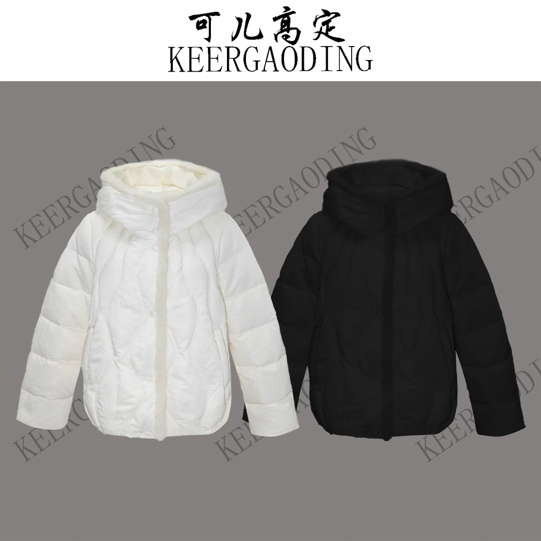 【可儿•高定】高端设计师款拼水貂毛保暖鹅绒服外套BT-8258436-B