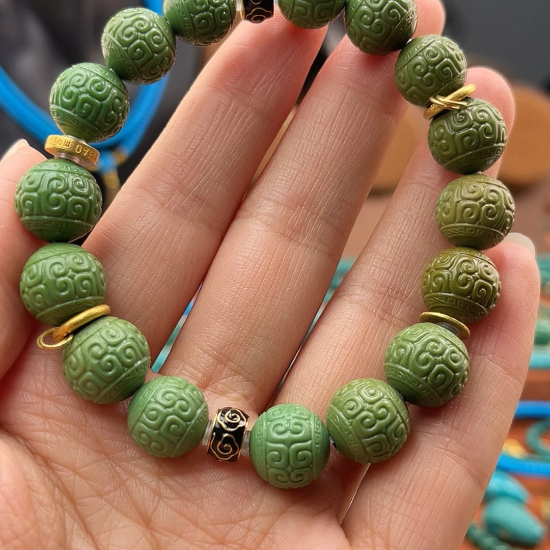 绿松石18K金镶嵌配饰