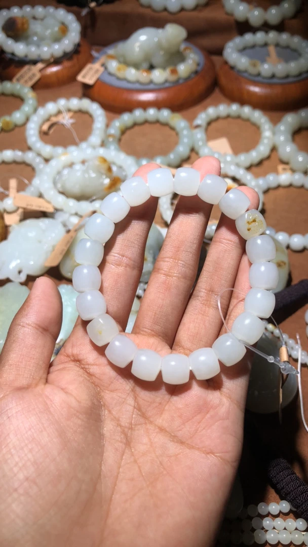 新疆和田玉卡10直切手串