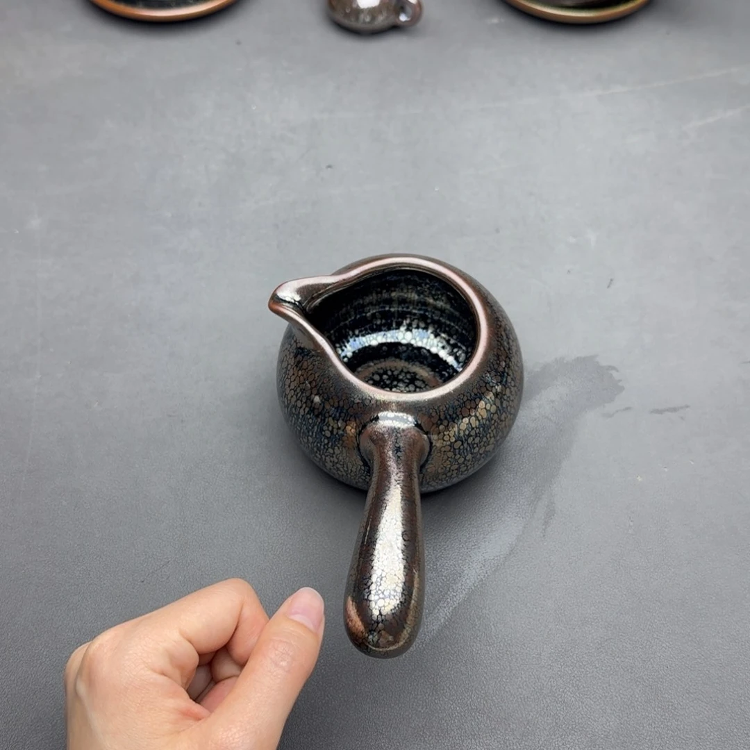 茶盏广**钟建阳建盏铁胎茶壶