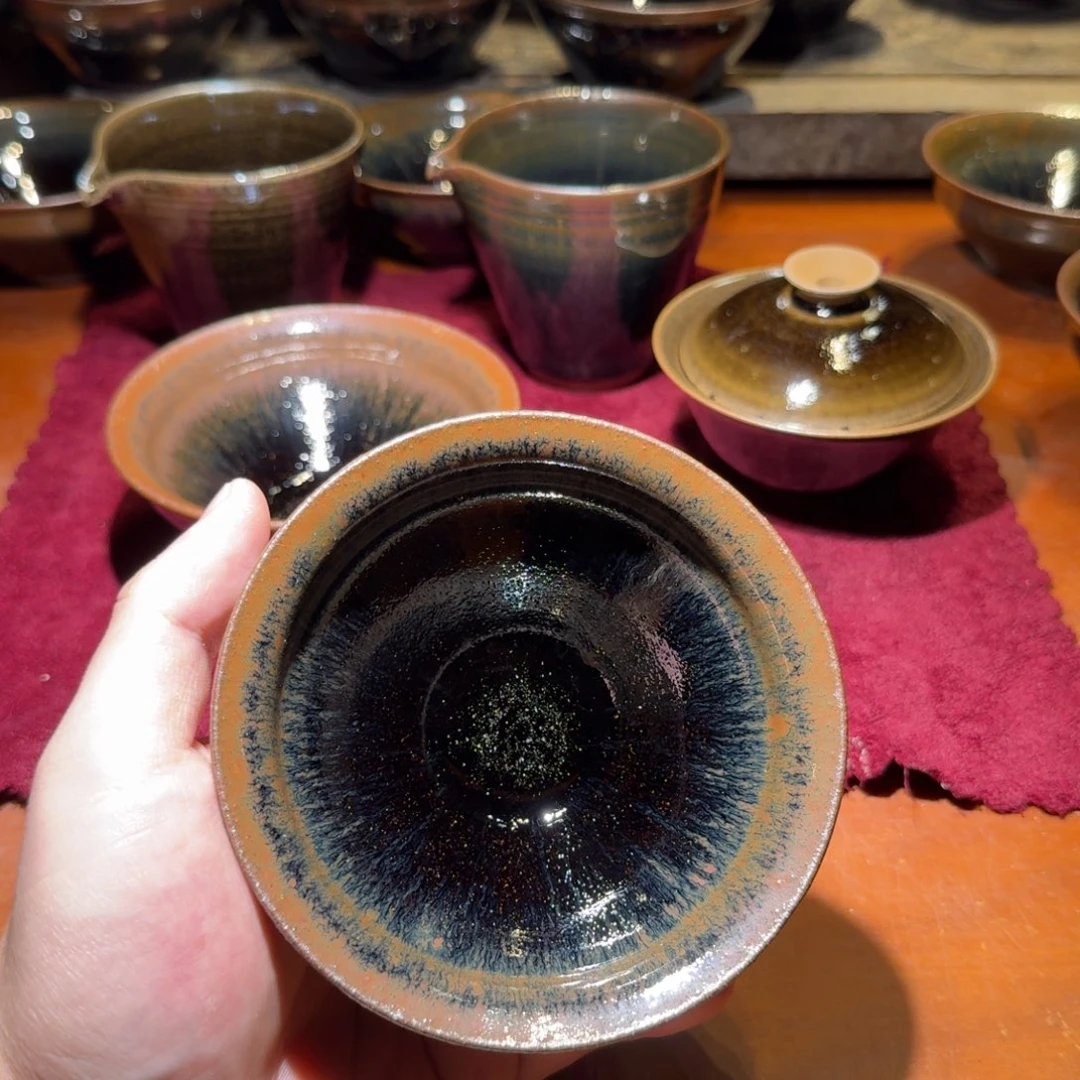 呵***饭茶盏通天龙窑柴烧样品