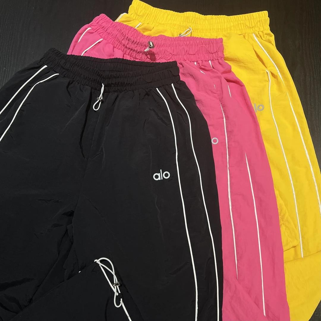 多巴胺色系运动显瘦百搭宽松防晒直筒休闲长裤