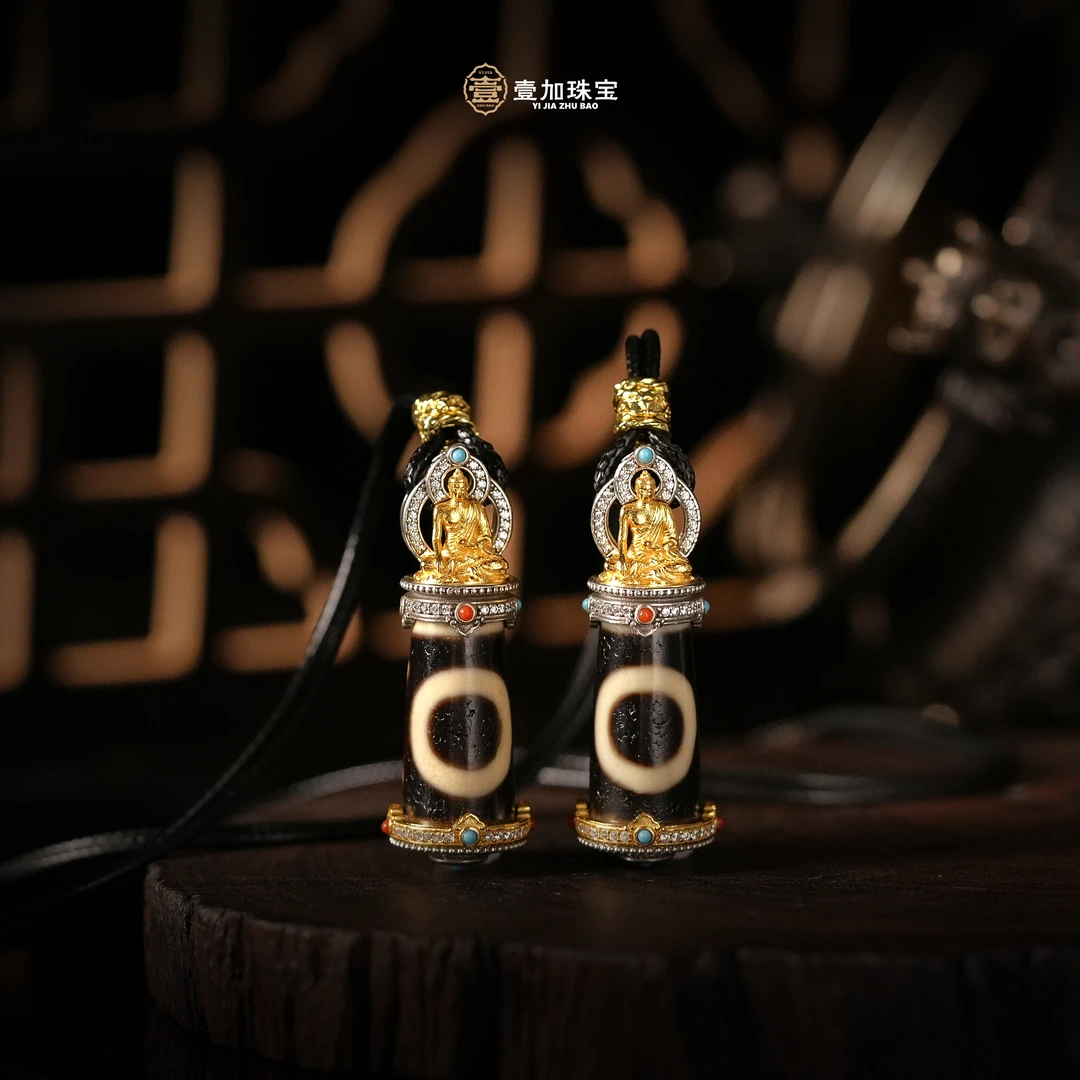 壹加师姐｜手工设计药师f银镶td玛瑙吊坠多样性发一0273v