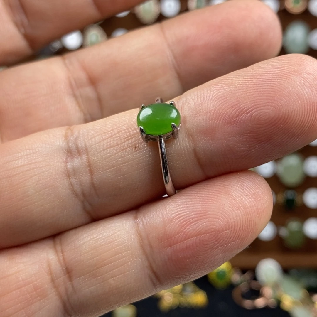 和田玉（碧玉）戒指合金