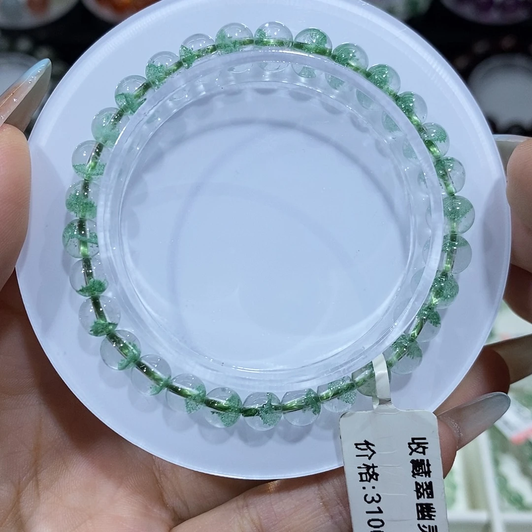 未镶嵌手串水晶翠幽灵6