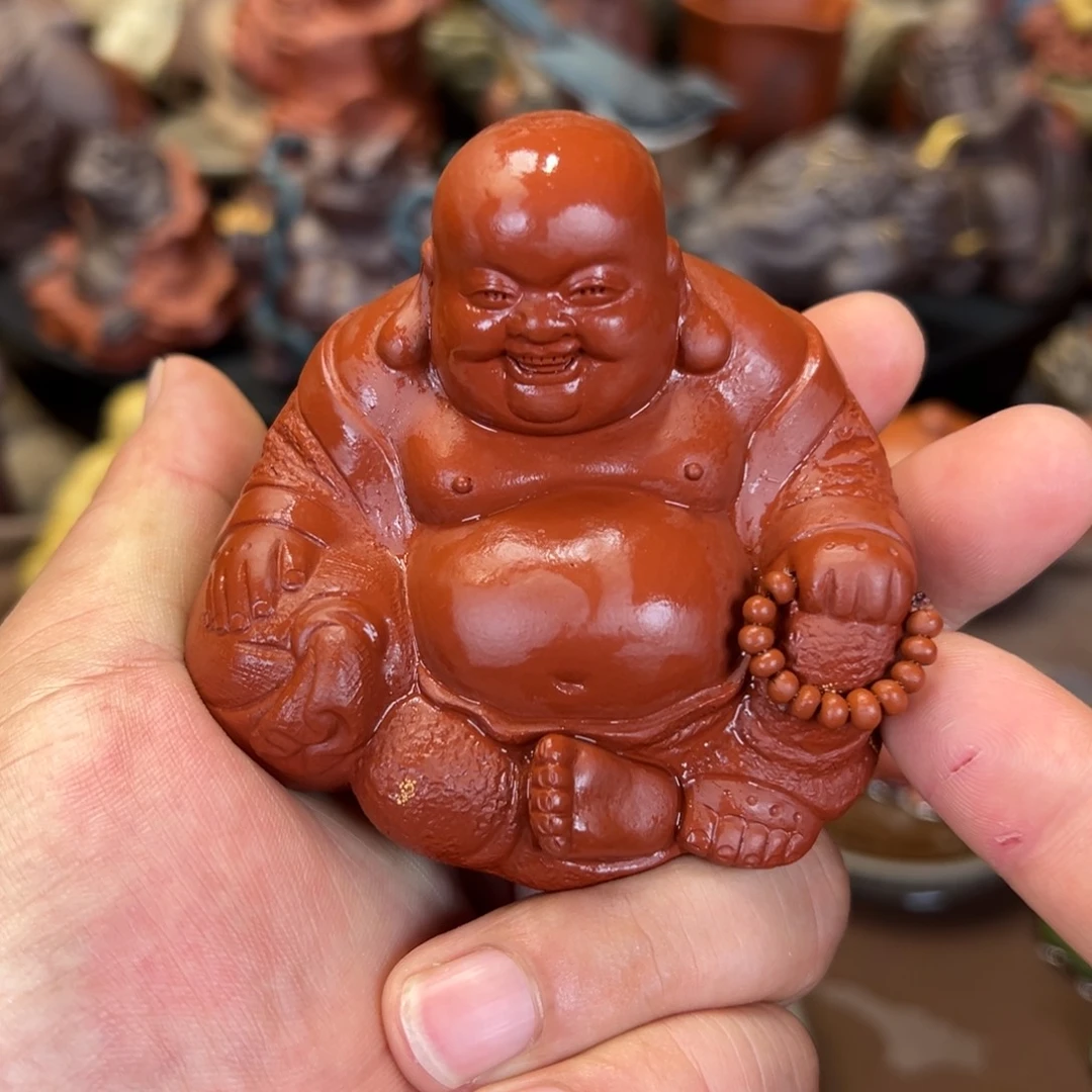 紫砂茶宠紫砂弥勒