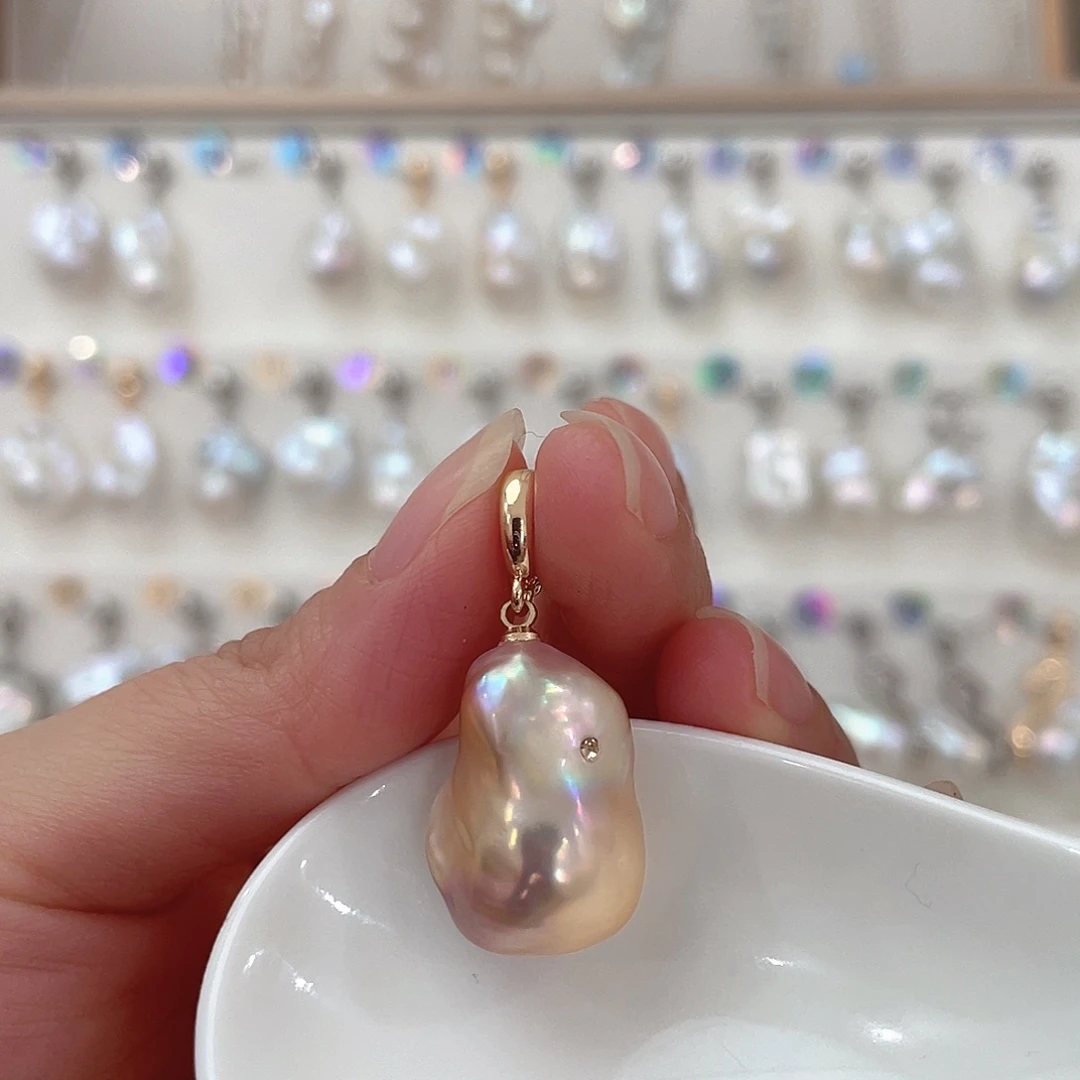 未镶嵌耳坠淡水珍珠