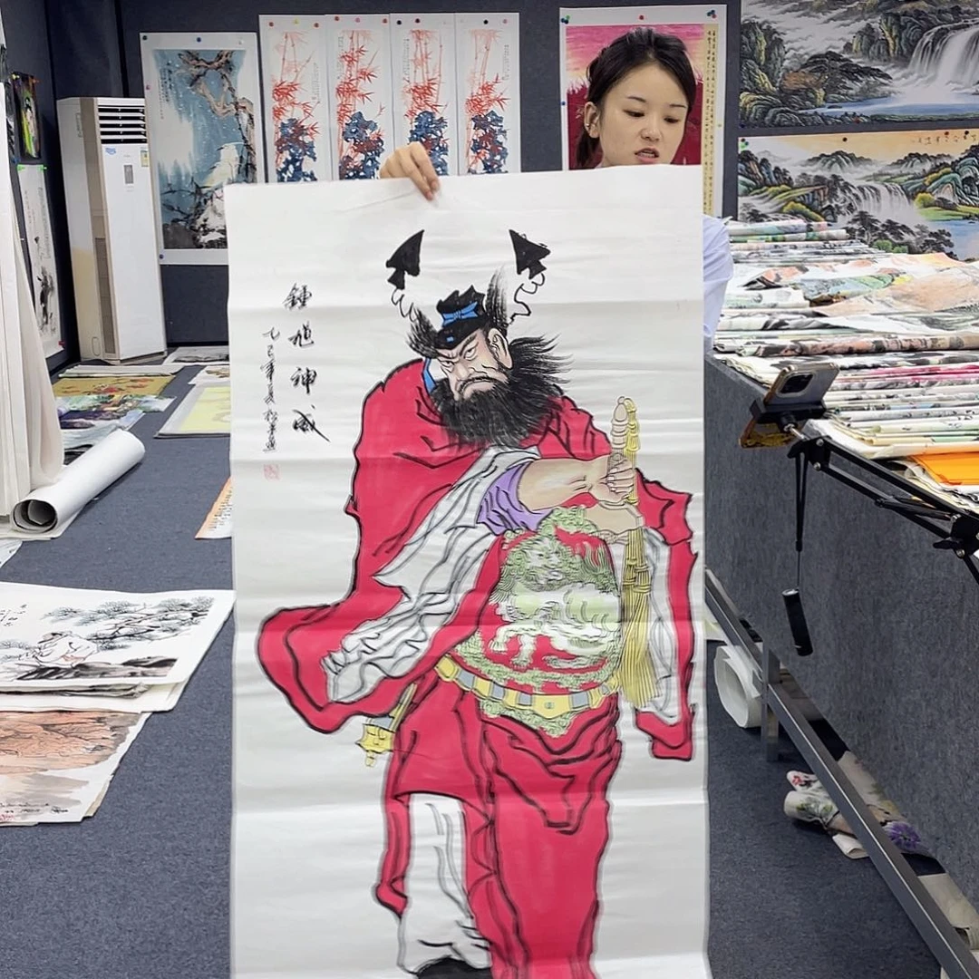 国画作品小姐姐放漏…