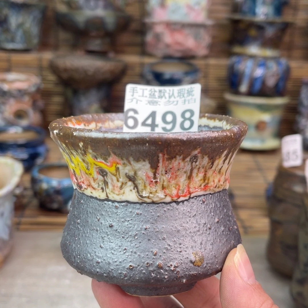 手工花盆默认瑕疵完美者勿拍