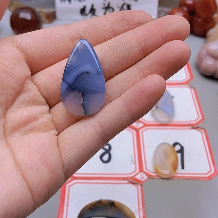 【闪购商品】未镶嵌玛瑙/玉髓珠宝半成品紫**哥