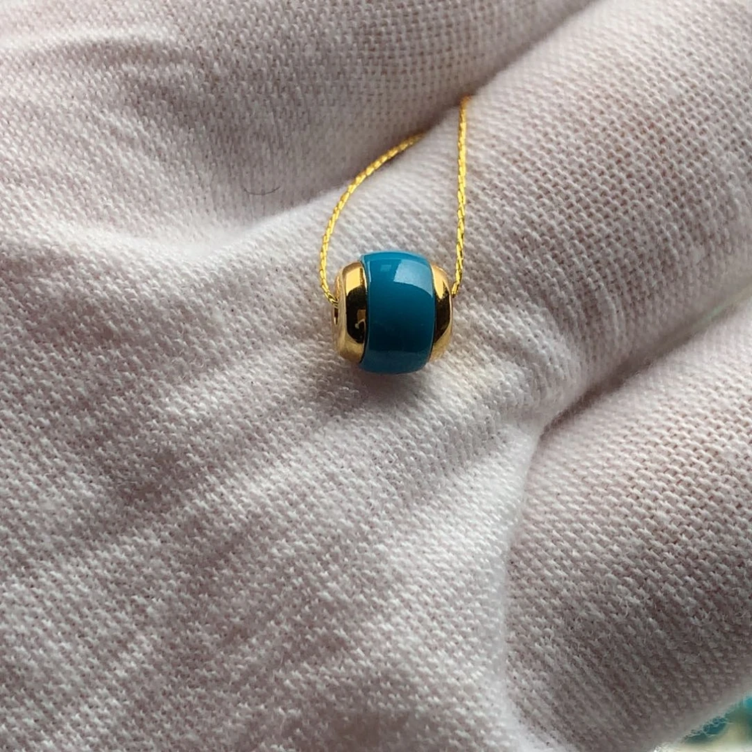 绿松石18K金镶嵌绿松石