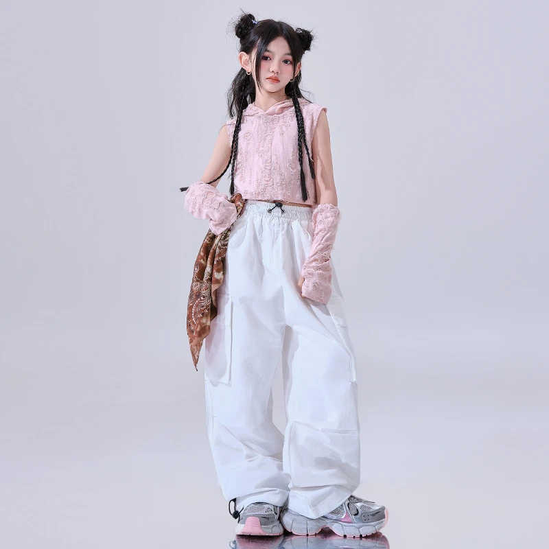 女童爵士舞服装女孩子时髦废土风jazz舞台走秀潮服嘻哈街舞演出服