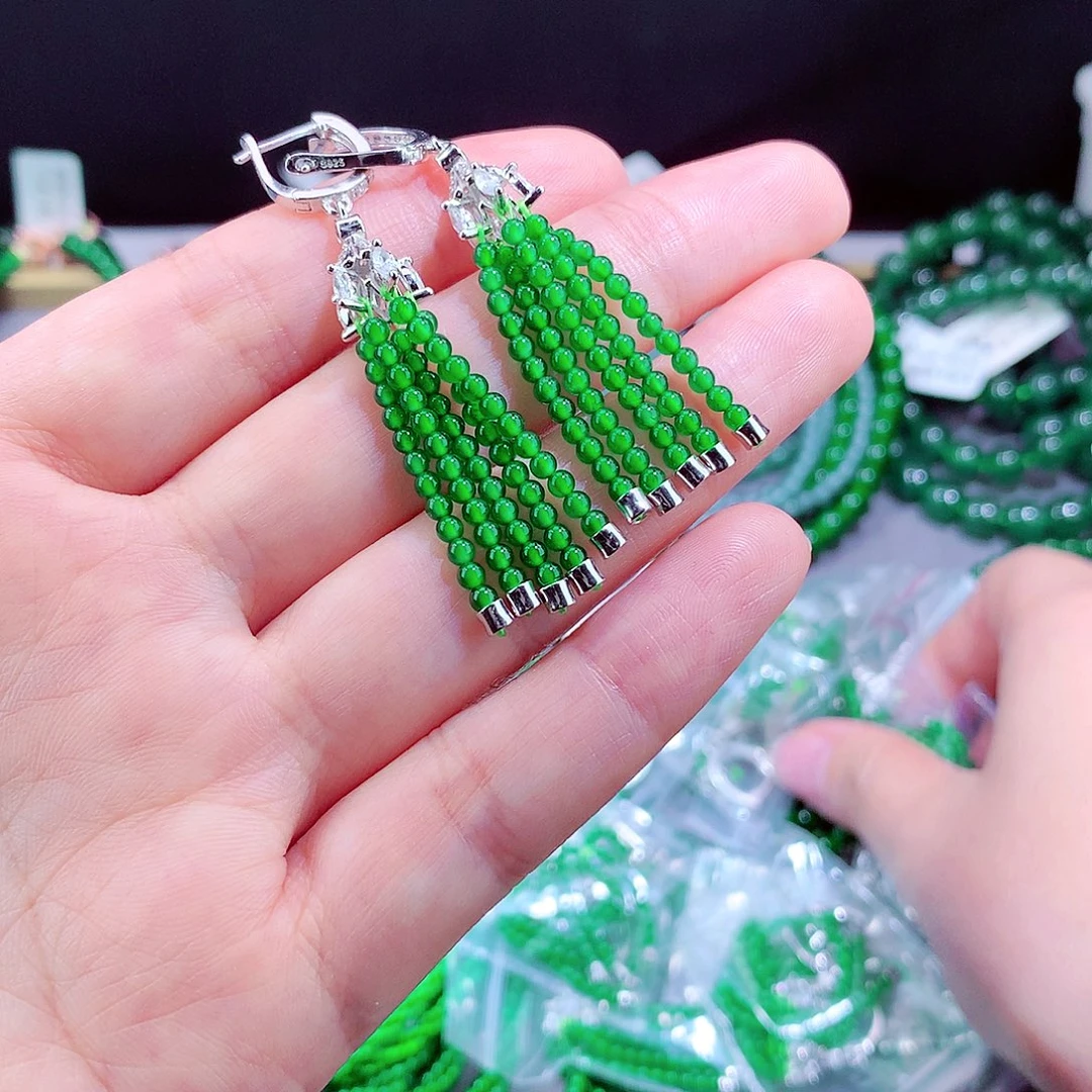 翡翠未镶嵌毛衣链