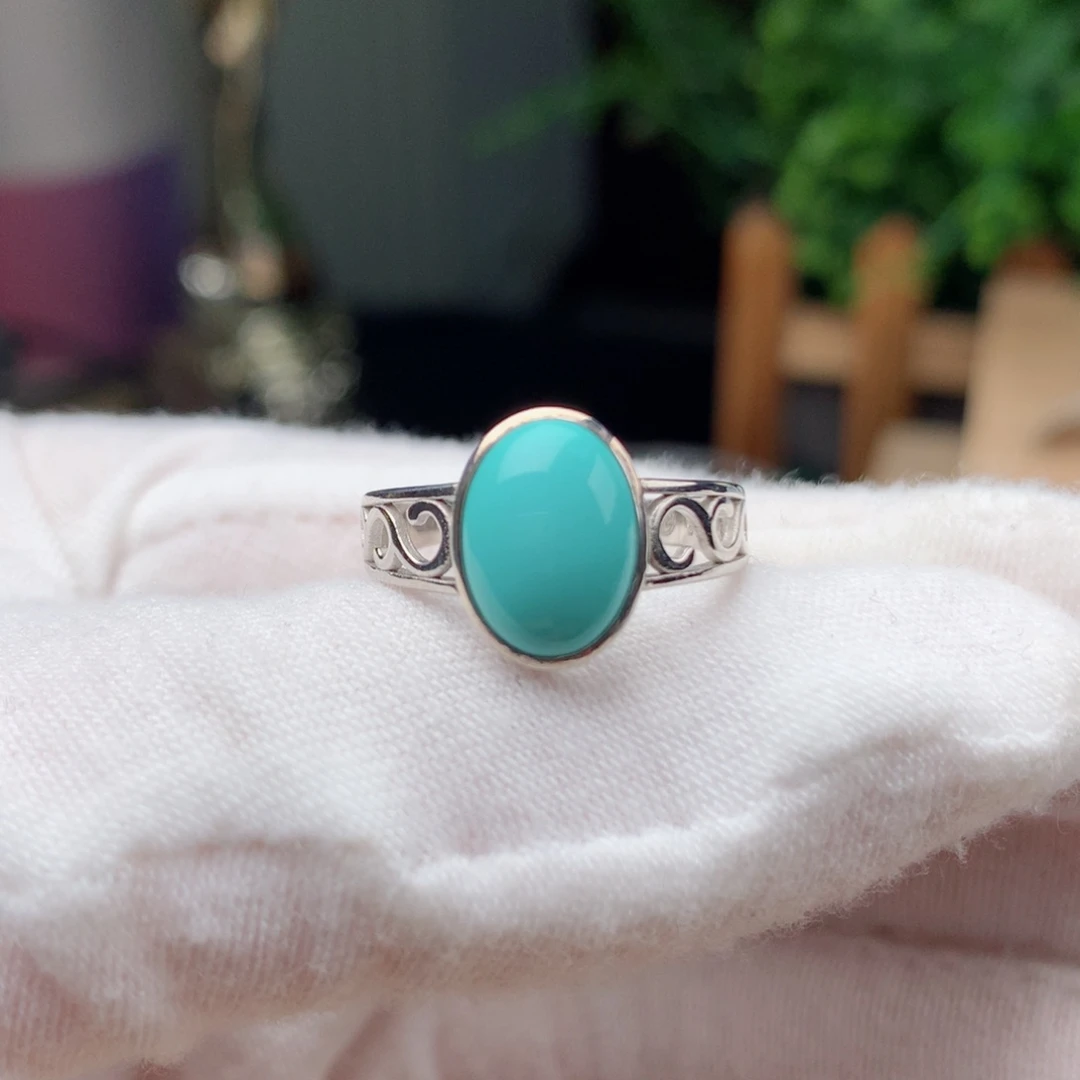 绿松石配饰银S925镶嵌