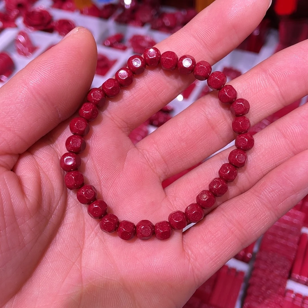 天然辰砂紫金砂6毫米方糖