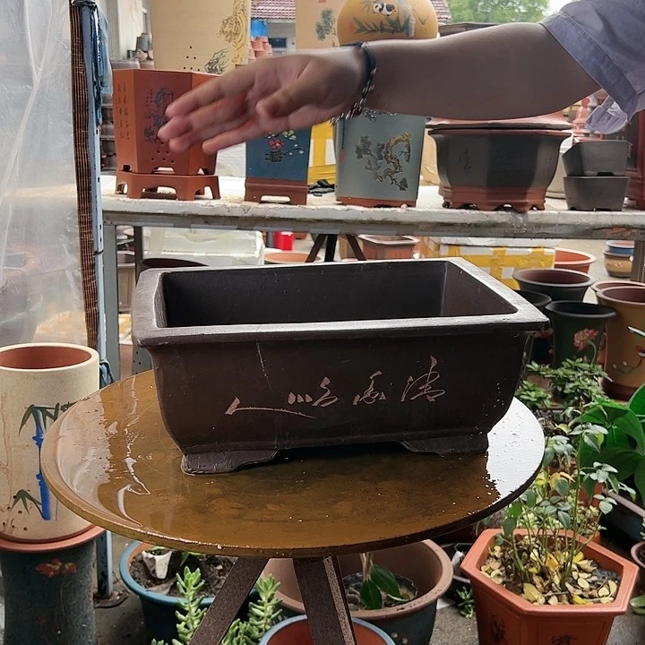 32棕色马槽花盆花盆花盆