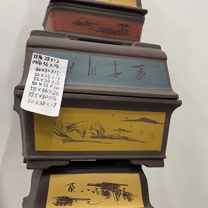 4组紫砂花盆捡漏了