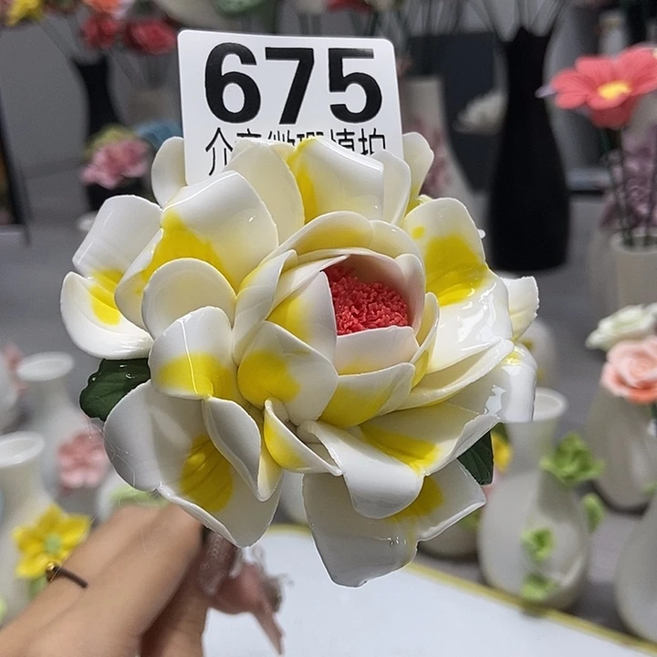 陶瓷纯手工捏花设计