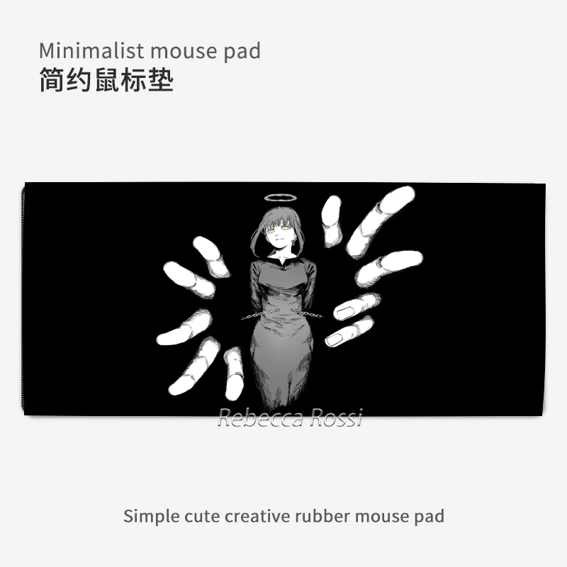 动漫电锯人鼠标垫超大号玛奇玛电竞游戏防滑键盘垫学生办公书桌垫