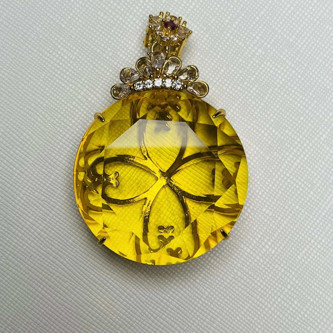 【誉青甄选】F441-1D黄吊坠多样性发一件