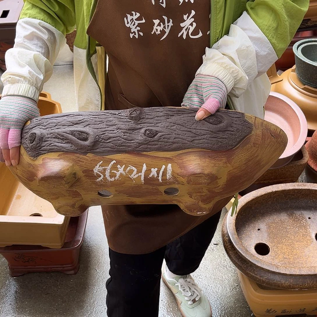 紫砂花盆盆景艺术