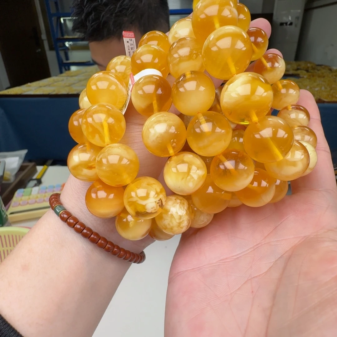 琥珀未镶嵌手链多样性发其一