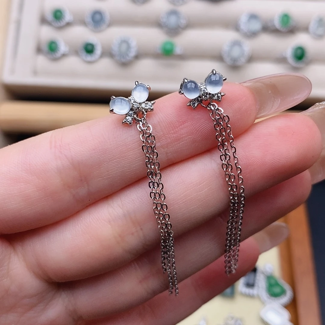 翡翠银S925镶嵌戒指