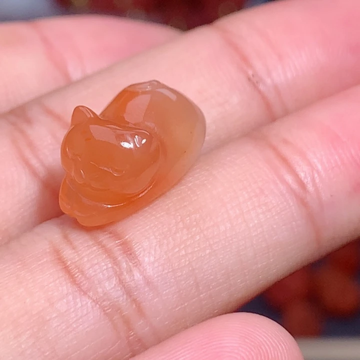 南红玛瑙未镶嵌南红趴趴猫