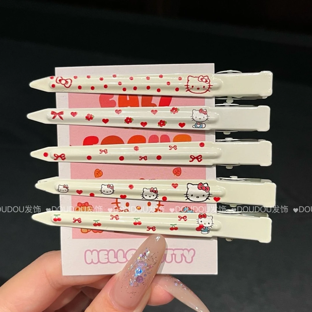 超仙可爱猫咪鸭嘴夹蓬松洗脸化妆一字夹高颜值碎发刘海夹发卡
