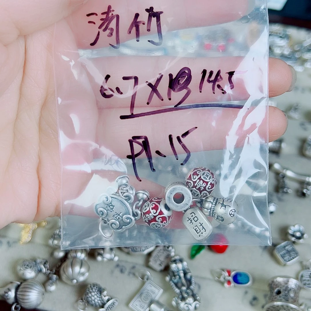 珐琅足银足银配件