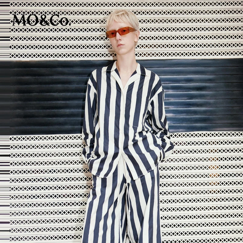 【千颂妮专享】MOCO衬衫SUNNEI联名系列春古巴领棉质MBD1SHT024