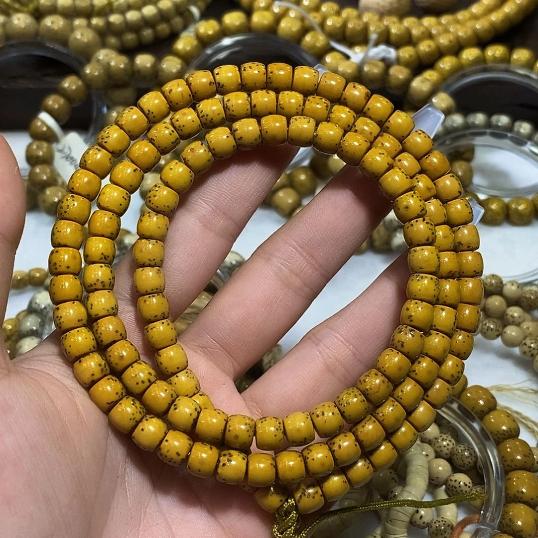 星月菩提吊坠6x7直切河豚108